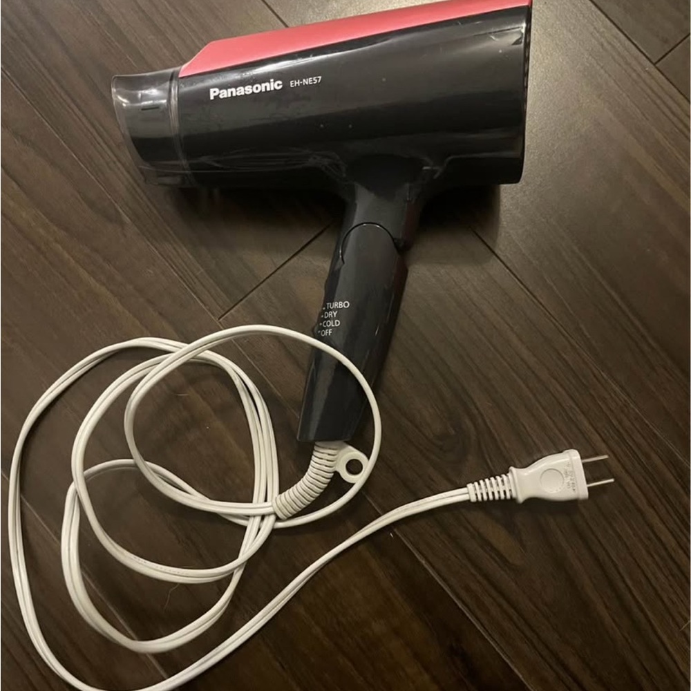 Panasonic Black and Red Travel Hair Dryer